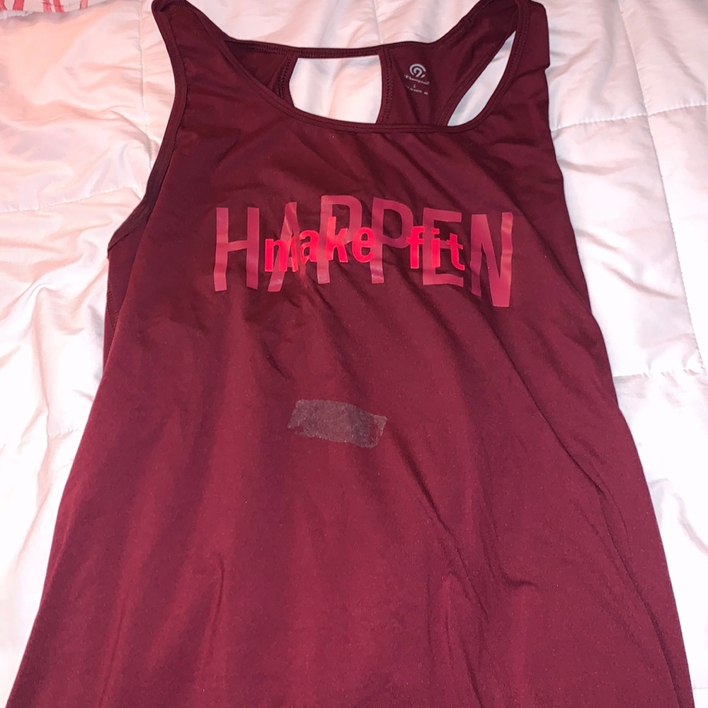 Tank maroon size Large